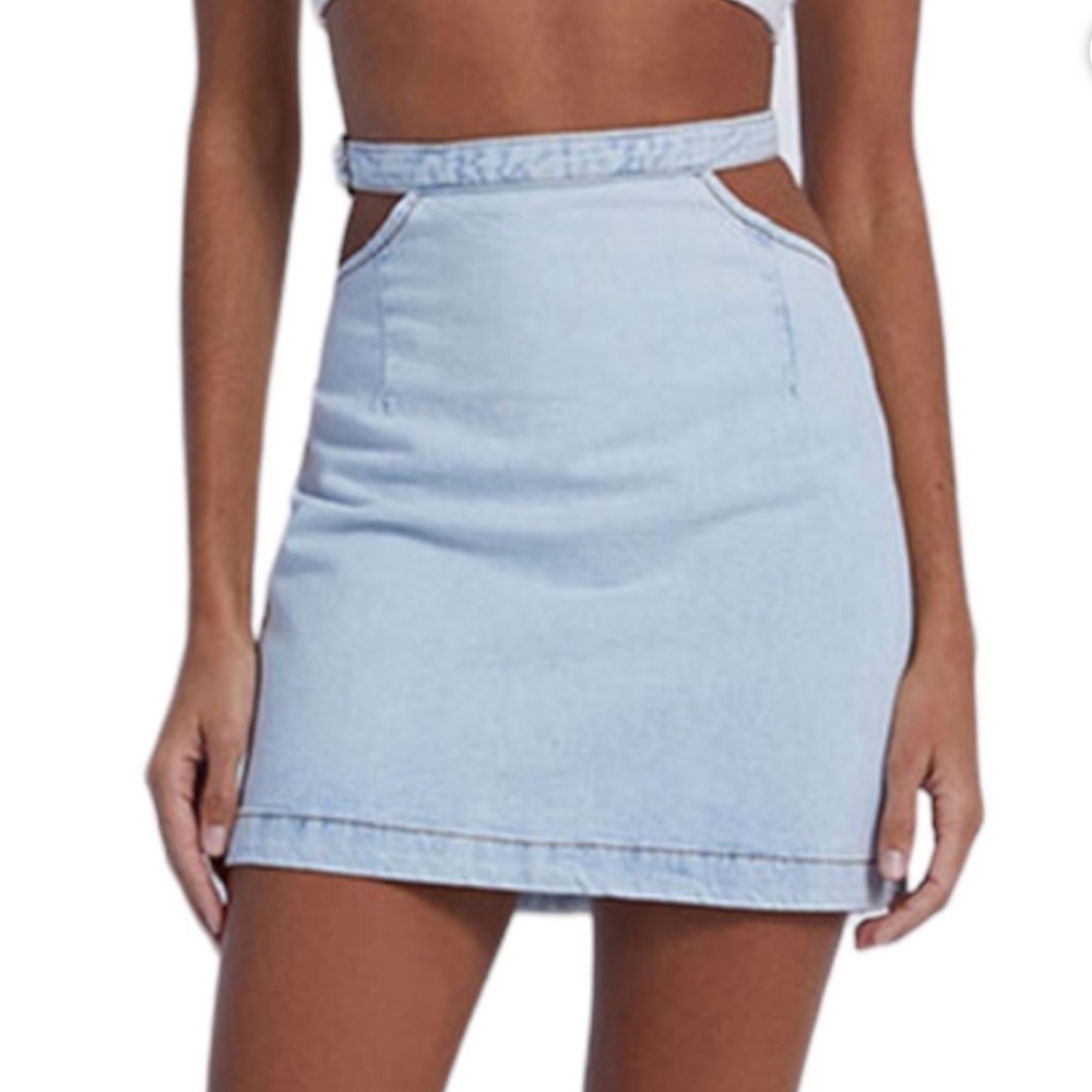 NWT WeWoreWhat Cut Out Skirt